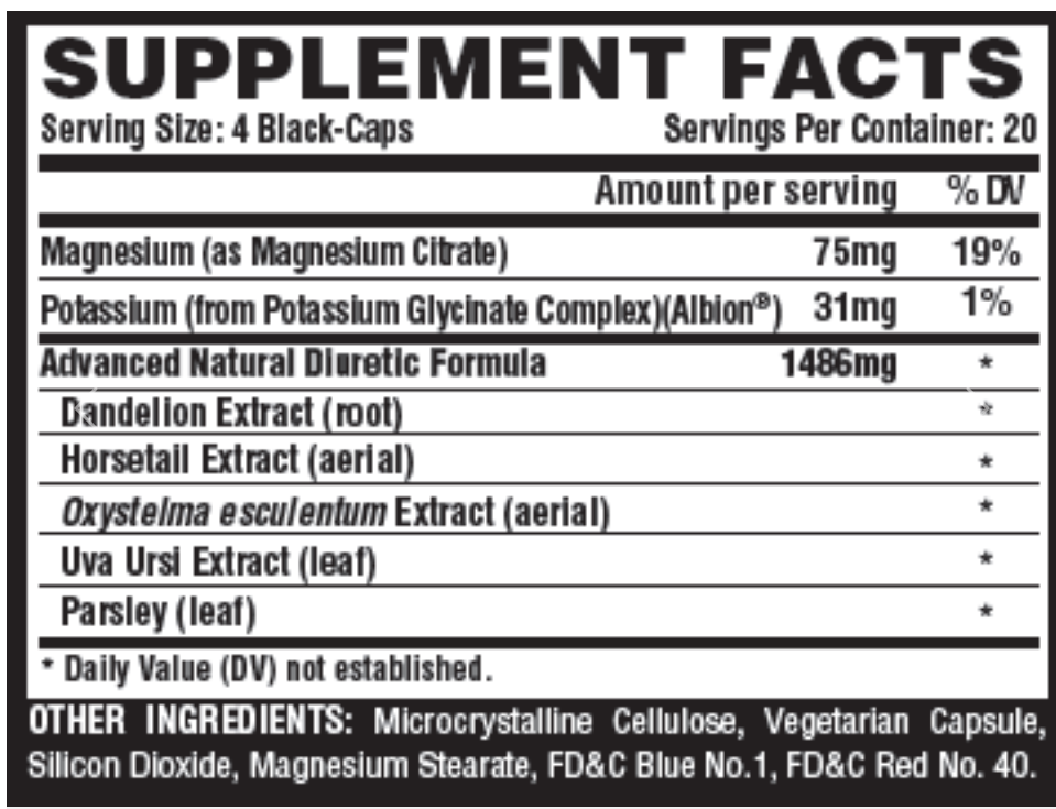 NT LIPO 6 BLACK DIURETIC 80 CAPS