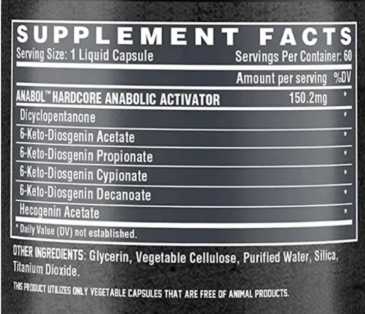 NT Anabol Hardcore 60 caps 60 serv