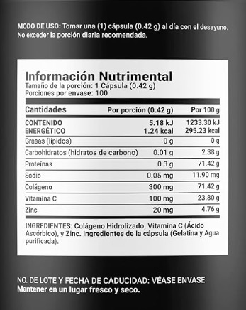 BLIFE Z Blend Zinc 100 Cápsulas | 420 mg