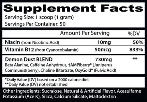 INSANE LABZ DEMON DUST 50 SERV