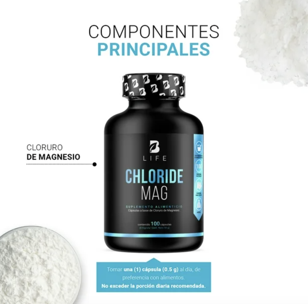BLIFE Cloruro de Magnesio 100 Caps 500 mg