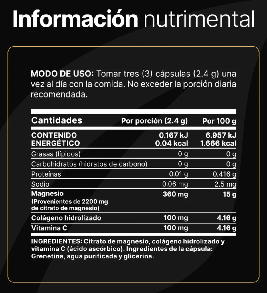 BLIFE Citrato de Magnesio Nueva Fórmula Potenciada 120 Caps 800 mg