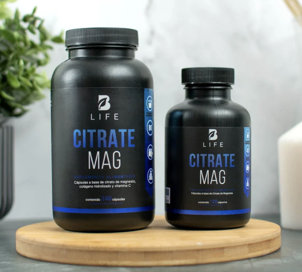 BLIFE Citrato de Magnesio Nueva Fórmula Potenciada 120 Caps 800 mg