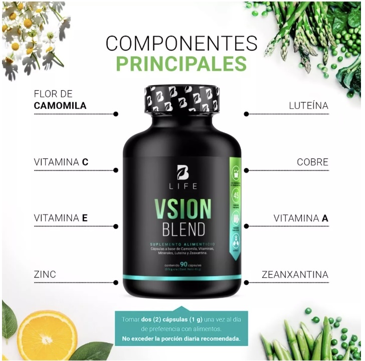 BLIFE Vsion Blend | Mezcla Optica 180 Caps 500 mg