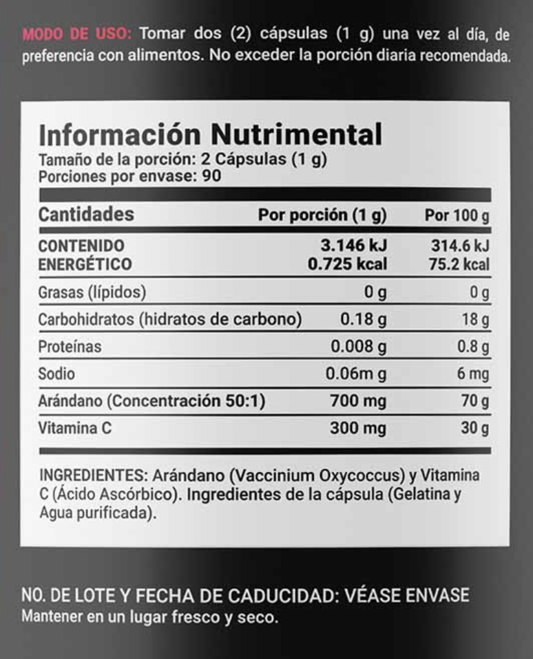 BLIFE Cranberry Blend 180 caps 500 mg