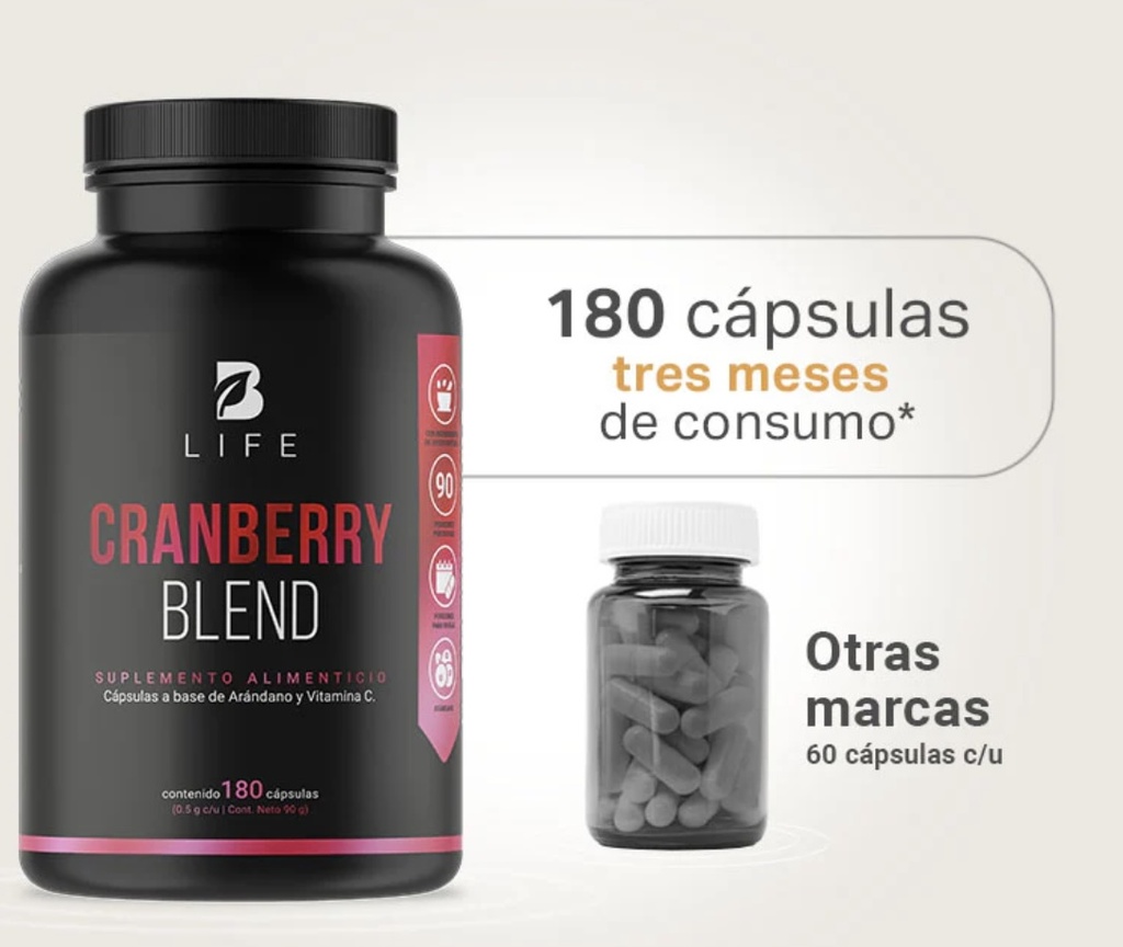 BLIFE Cranberry Blend 180 caps 500 mg