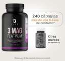 BLIFE 3 Mag Platinum | Mezcla de Citrato, Glicinato y L-Treonato de Magnesio 240 caps 500 mg