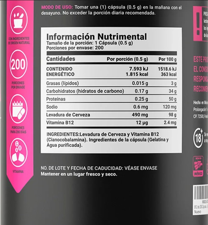 Blife Levadura de Cerveza B12