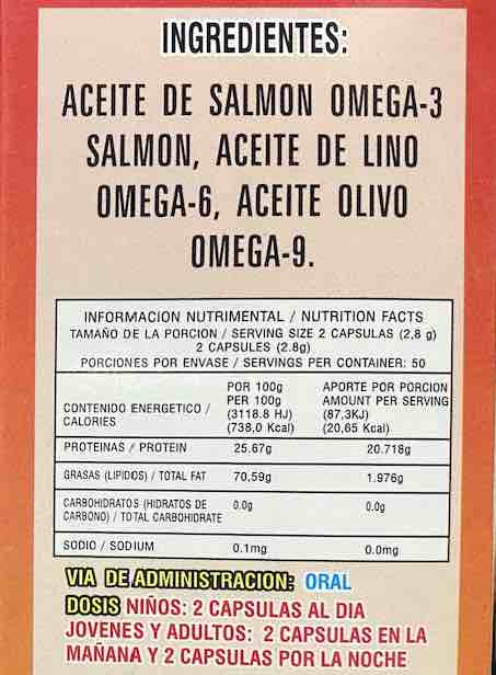 TRIOMEGA OMEGA 3,6,9 50 CAPS 25SERVS