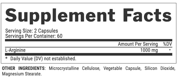 L-ARGININE 1000 120 CAPS