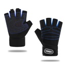 GUANTES DE TELA PARA GYM HOMBRE Y MUJER COSTURA AZUL