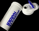 SHAKER GAT SPORT 20 OZ WHITE WIT LOGO BLUE