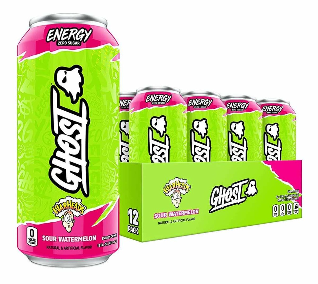 CAJA GHOST ENERGY BEBIDA 16 OZ/473ML 12 PZA