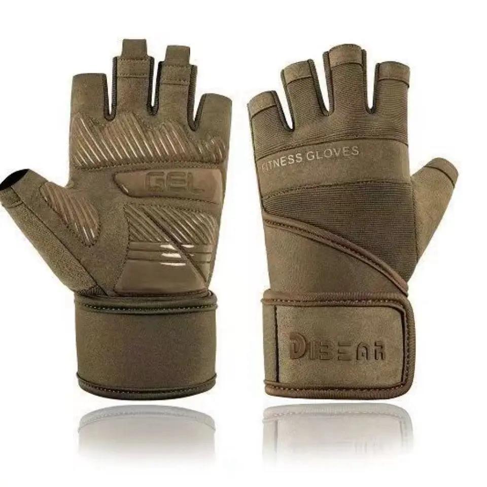 DIBEAR GUANTES GYM ANTIDESLIZANTES ARMY GREEN
