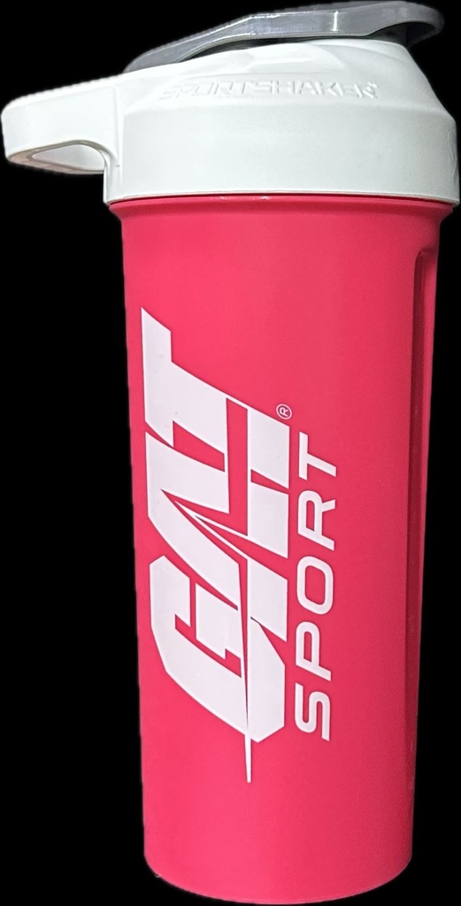 GAT SHAKER PINK MT LOGO WHITE 20 OZ