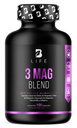 BLIFE 3 Mag Blend | Mezcla de Citrato, Oxido y Gluconato de Magnesio 100 Caps 500 mg