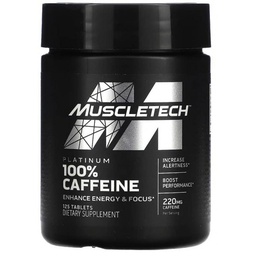 MUSCLETECH PLATINUM 100% CAFEINA 125 SERVS